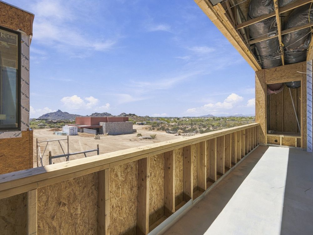 Framed balcony with desert view, Scottsdale