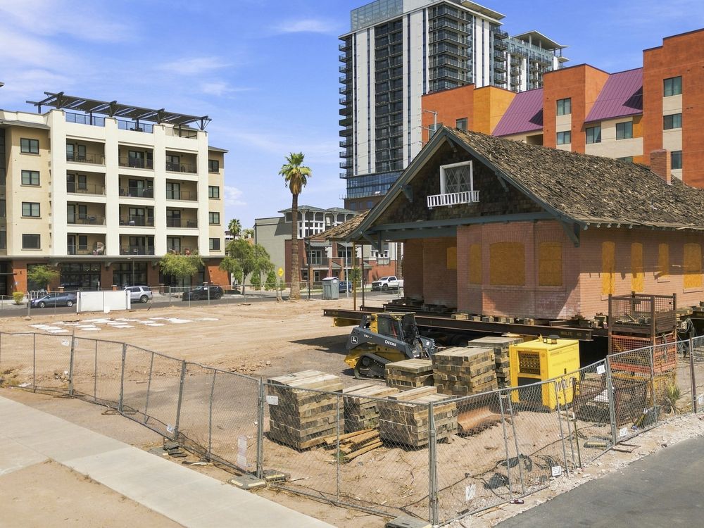 Commercial construction site in downtown Phoenix